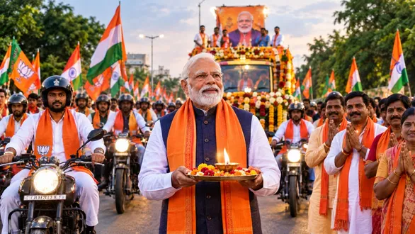 PM Modi 76th Birthday: આજે ગુજરાતમાં દિવાળી જેવો માહોલ, વડનગરમાં 'સેવા સંકલ્પ' બાઈક યાત્રા, ઘરે-ઘરે દીવા પ્રગટાવાશે